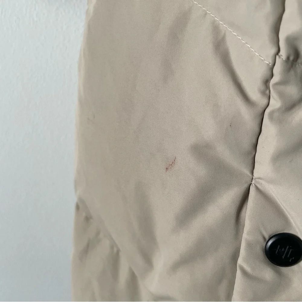 Lauren Ralph Lauren Tan Pillow Hood Longline Down and Feather Jacket Coat Size S - Picture 7 of 7